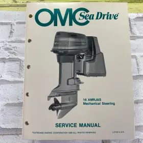 Omc 507709 1988 Sea Drive Outboard 16 Amrjas Mechanical Steering Service Manual