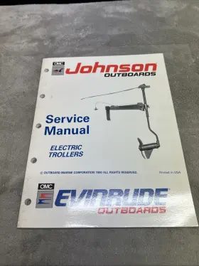 Omc 507944 1991 Johnson Evinrude Electric Troller Outboard Service Repair Manual Inch Ei