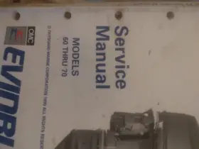 507948 Omc Johnson Evinrude Outboard Service Manual 60-70 Hp Inch Ei 1991