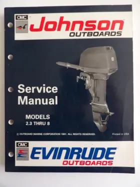 508141 Omc Evinrude Johnson Outboard Service Repair Manual Inch En 2.3-8 Hp 1992