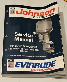 508147 Omc 1992 Evinrude Johnson Outboard Service Repair Manual 120-300 Hp
