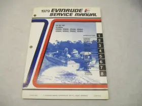 Omc 5427 3 5427 Evinrude 1979 Outboard Service Repair Manual 25 And 35 Hp Models
