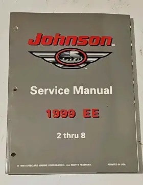 787027 Omc 1999 Johnson Outboard Service Repair Manual 2-8 Hp Inch Ee Nos
