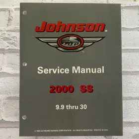 787067 Omc Johnson Service Manual 2000 Ss 9.9 Thru 30 P/n