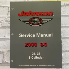 787068 Omc Johnson Service Manual 2000 Ss 25 35 3 Cylinder P/n