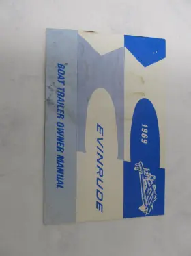 978667 Omc Evinrude Boat Trailer Owners Operators Manual 1969 16ft 19ft