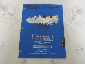 439365 Omc/brp Evinrude Johnson V4 Comm Electric Outboard Parts Catalog 1998