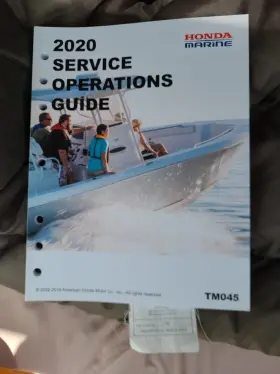 Otr53394-o Honda Marine 2020 Service Operations Guide Tm045 Brand New
