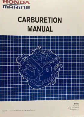 Psv52939-c Honda Marine Carburetion Manual Oem Tm044 Fourth Edition