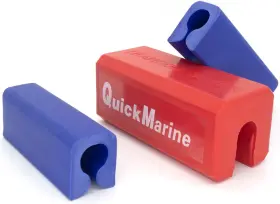 Ts002 Quickmarine Single Ram Boat Transom Support Saver With 2 Pcs Trailering Motor Locks Red