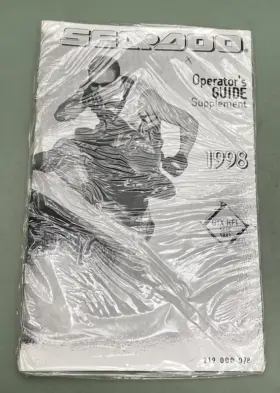 Sea-doo 219000078 Sea-doo Operators Guide Suppl.98 New Genuine