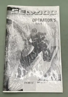 Sea-doo 219000107 Sea-doo Operators Manual Con.2000 New Genuine