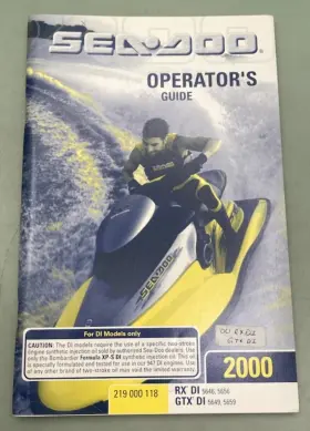 Sea-doo 219000118 Sea-doo Operators Guide Con.2000 New Genuine