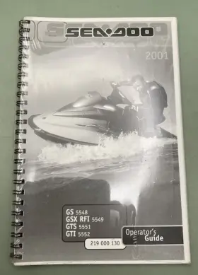 Sea-doo 219000130 Sea-doo Operators Guide Cond.2001 New Genuine