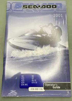 Sea-doo 219000136 Sea-doo Operators Guide Con.2001 New Genuine