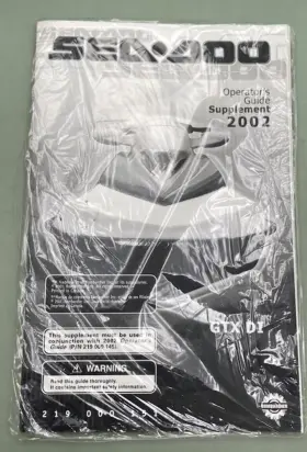 Sea-doo 219000151 Sea-doo Operators Guide Supp. Cond.02 New Genuine