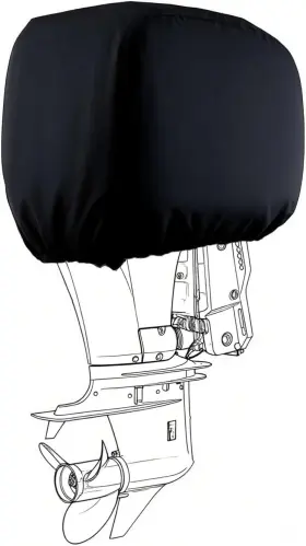 Seasierra 683370658004 Boat Marine Outboard Engine Cover For Mercury Lightweight 15-30hp Black
