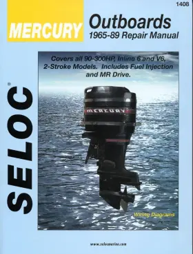 18-01408 Seloc By Sierra Mercury 1965-1989 Outboard 90-300hp V6 Repair Manual