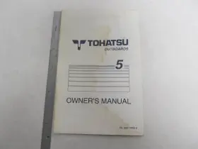 003-11068-0 Tohatsu Outboard Owners Manual For 2-stroke 5b 5bs