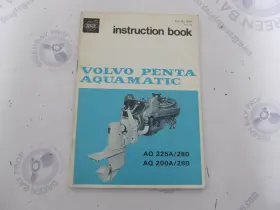 2808 Volvo Penta Aquamatic 225a/280 200a/280 Owners Instruction Book 1973