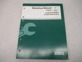 7743378 Volvo Penta Marine Service Engine Workshop Repair Manual 8.1 Gi Gxi