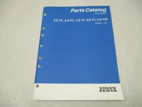 7797017-6 Volvo 1995 Penta Stern Drive Parts Catalog Model Inch Hu 5.0 And 5.8