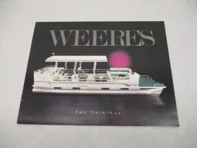Weeres Industries Gbp003588 The Original Pontoon Boat Product Line Sales Catalog Brochure 1991