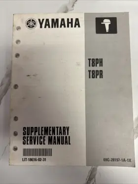 Yamaha 69g-28197-1a-1x Oem Supplementary Service Manual Lit-18616-02-31 T8ph T8pr