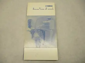 Yamaha Lit-18559-00-01 2001 1984-2001 Marine Tune-up Specs Manual Pocket Guide