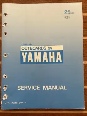 Lit-18616-00-10 Yamaha Outboard Service Manual 25n 1983