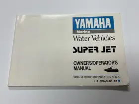 Yamaha Lit-18626-01-13 1990 Marine Water Vehicle Owner S / Operator Book Manual Super Jet