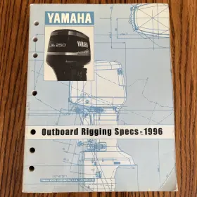 Lit-18865-00-96 Yamaha Oem Outboard Rigging Specs 1996