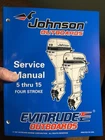 1998 Omc Johnson Evinrude 520203 Outboard -15 Four Stroke Boat Manual Unused Brand. Price: $24.99.