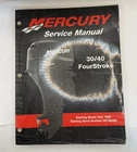 Mercury Quicksilver Oem Service Manual 30/40 Fourstroke 90-857046R1 Used. Price: $28.95.