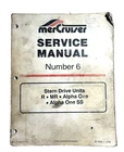 Mercury Mercruiser Service Manual #6 Stern Drive Units R,MR,A1SS P/n 90-12934-1 Used. Price: $84.88.