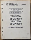 Oem 2009 Yamaha Grizzly 550 / 700 YFM5FG YFM7FG Service Manual LIT-11616-22-19 Used. Price: $49.00.