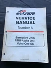 1997 Mercury Mercruiser Service Manual #6 Stern Drive Units Mr Alpha One Ss Used. Price: $87.75.