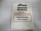 1985 Mercruiser Marine Engines Gm V-6 Cylinder No. 7 Service Manual P/n 90-12410 Used. Price: $28.35.