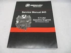 90-8M0041669 2014 Mercury Mercruiser #43 Service Manual 4.3L Gasoline Engines Used. Price: $83.00.