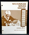1972 Evinrude Norseman 40 Hp (see Cover Photo ) Oem Service Manual 4817 Good Used. Price: $14.41.