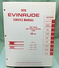 New Genuine Evinrude 4688 Big Twin/bt Electric/lark 40 Hp Service Manual 1970. Price: $37.98.