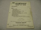 90-33782 1967 Mercury Mercruiser Marine 110 Engine Parts List Manual Used. Price: $15.95.