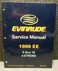 1999 Ee 6 9.9 15 4-STROKE Omc Evinrude Service Manual P/n 787022 Used. Price: $19.95.
