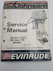 Johnson Evinrude Service Manual Repair Catalog 88 - 110 150 175 Models 507618 Used. Price: $25.00.