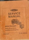 Mercury Mercruiser Stern Drive & Marine Engine Service Manual C-90-68648 Vol 1 Used. Price: $12.95.