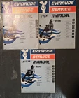 Evinrude Service Manual Repair Catalog 1975 Set 2 4 6 Hp # 5087 5088 5089 Used. Price: $25.00.