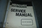 1979-1980 Mercury 3.6 Hp Outboard Motor Shop Service Repair Manual C-90-89156 Xz Used. Price: $51.98.