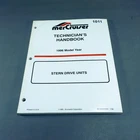 Oem 1996 Model Year Mercury/mercruiser Sterndrive Service Manual 90-806534960 Used. Price: $25.45.