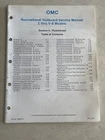 1984 Omc Outboard Marine 2 Thru V-6 Models Powerhead Service Manual #394607-4 Used. Price: $25.00.