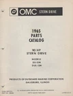 1965 Omc Stern Drive 90 Hp, DU-12M, DUE-12M Parts Manual P/n 380588 (724) Used. Price: $24.98.